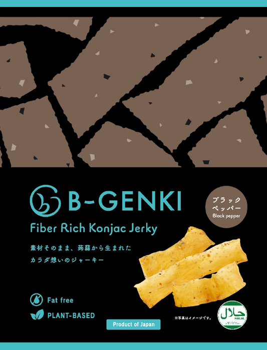 Fiber Rich Konjac Jerky ブラックペッパー