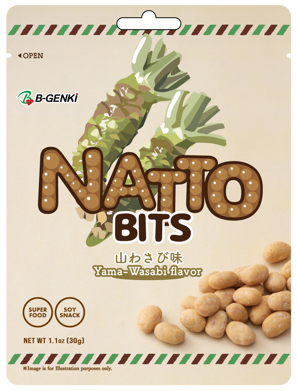 NATTO BITS Yama-Wasabi