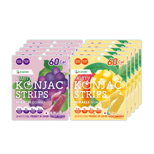 FRUITY KONJAC STRIPS Assort 10p SET