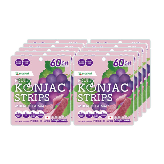 FRUITY KONJAC STRIPS Grape 10p SET