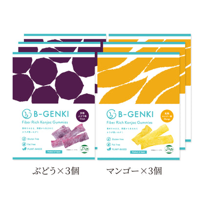 Fiber Rich Konjac Gummies Assort 6p set