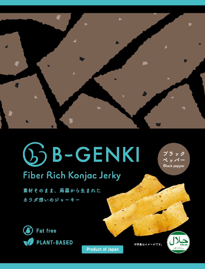 Fiber Rich Konjac Jerky ブラックペッパー