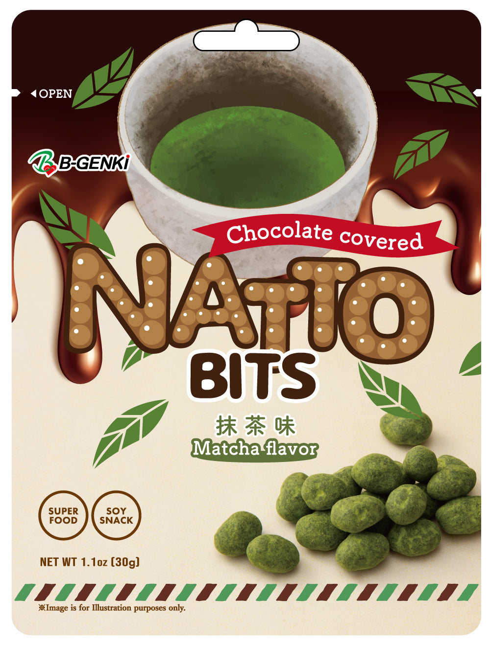 まっちゃ。 NATTO BITS Matcha – B-GENKI
