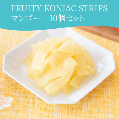 FRUITY KONJAC STRIPS Mango 10p SET