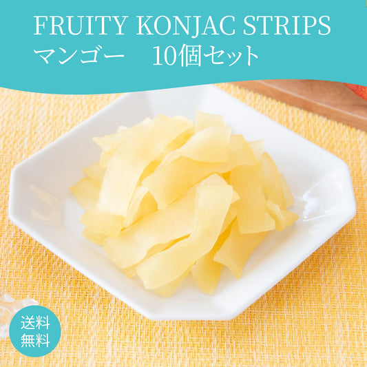 FRUITY KONJAC STRIPS Mango 10p SET