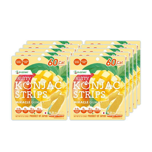 FRUITY KONJAC STRIPS Mango 10p SET